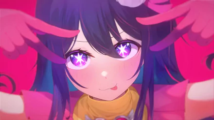  Ai Hoshino Stick Tongue Out Oshi No Ko Thumb