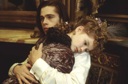 Kirsten Dunst Brad Pitt movie Interview with the Vampire: The Vampire Chronicles HD Desktop Wallpaper | Background Image