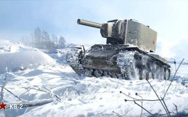 KV-2 video game World of Tanks HD Desktop Wallpaper | Background Image