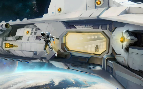 Sci Fi astronaut space exploration HD Desktop Wallpaper | Background Image