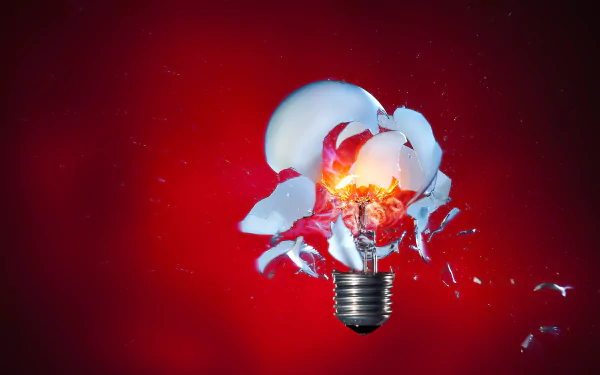  High-speed photography of an exploding light bulb by Stefan Krause
