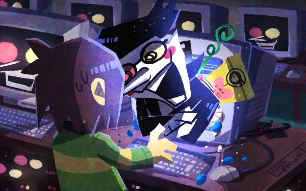 Spamton G. Spamton Kris (deltarune) video game deltarune HD Desktop Wallpaper | Background Image