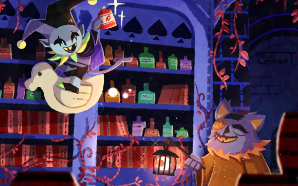 Seam (Deltarune) Jevil (Deltarune) video game deltarune HD Desktop Wallpaper | Background Image