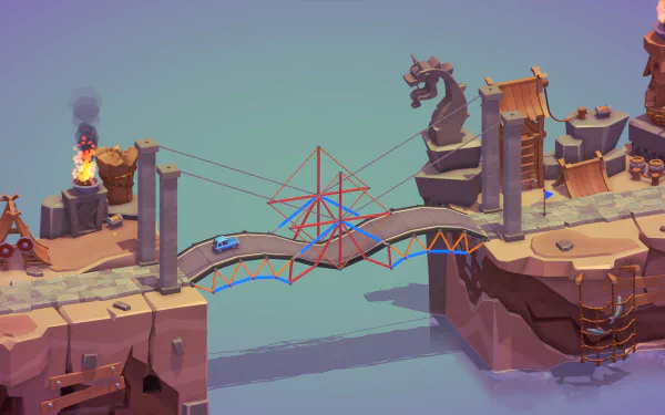 video game Poly Bridge 3 HD Desktop Wallpaper | Background Image