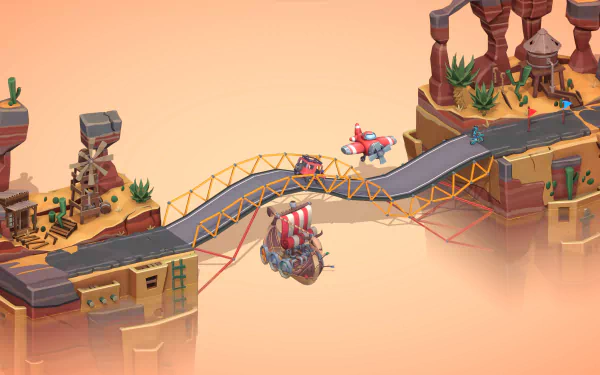 video game Poly Bridge 3 HD Desktop Wallpaper | Background Image