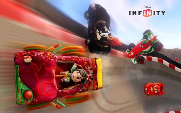 Syndrome (The Incredibles) Vanellope von Schweetz Lightning McQueen francesco bernoulli video game Disney Infinity HD Desktop Wallpaper | Background Image