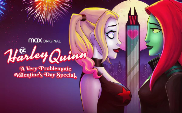 Harley Quinn TV show themed high-definition desktop wallpaper and background.