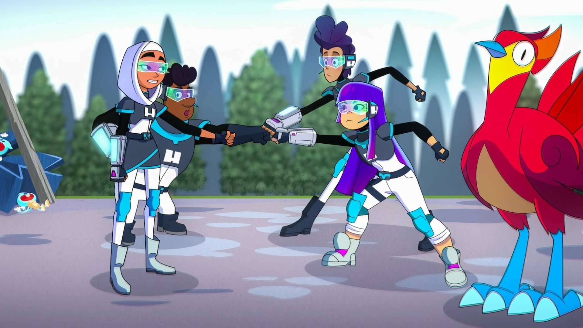 Download TV Show Glitch Techs HD Wallpaper