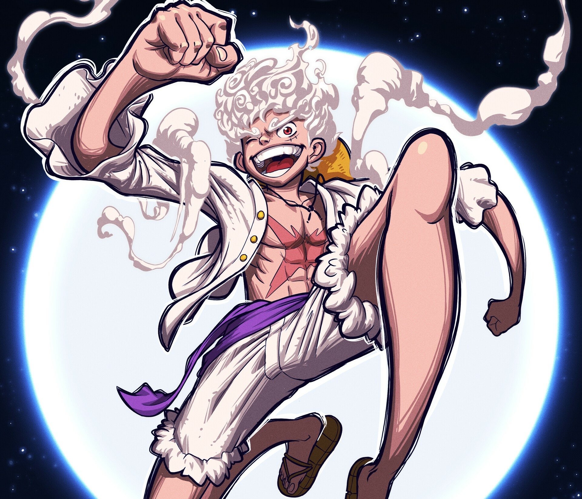 Epic Gear 5 Luffy HD Wallpaper – One Piece Anime Power Unleashed by ...