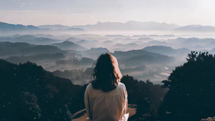  Girl Contemplating Nature