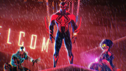 movie Spider-Man: Across the Spider-Verse Miguel O'Hara Spider-Man 2099 HD Desktop Wallpaper | Background Image