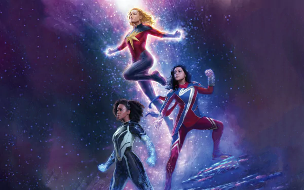movie The Marvels HD Desktop Wallpaper | Background Image