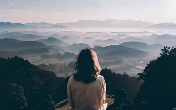  Girl Contemplating Nature