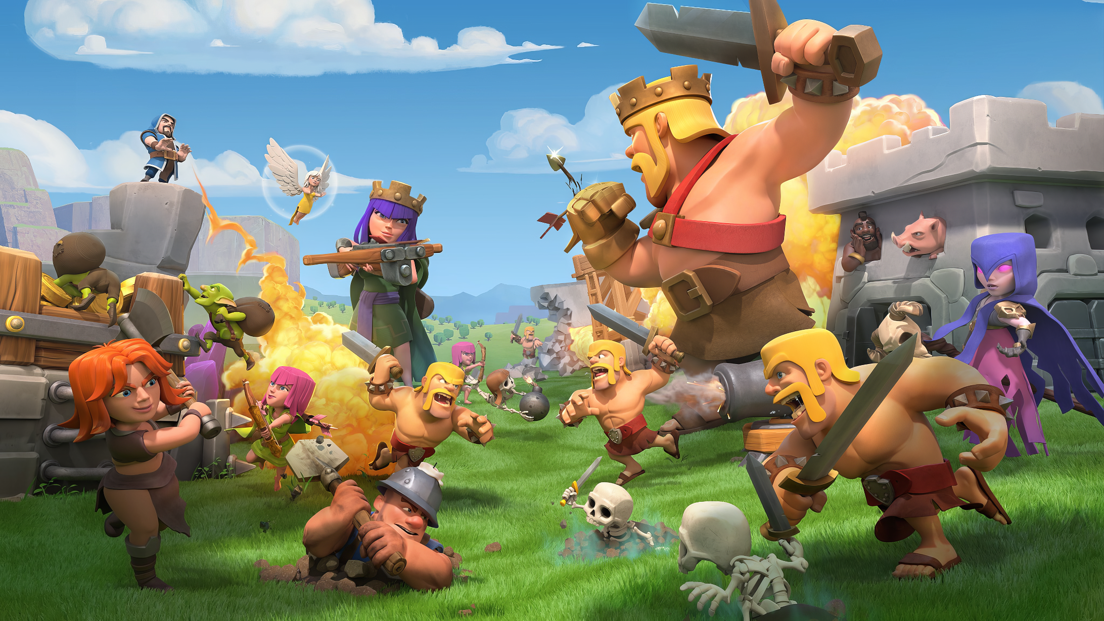 Barbarian King design art - Clash of Clans Wallpapers