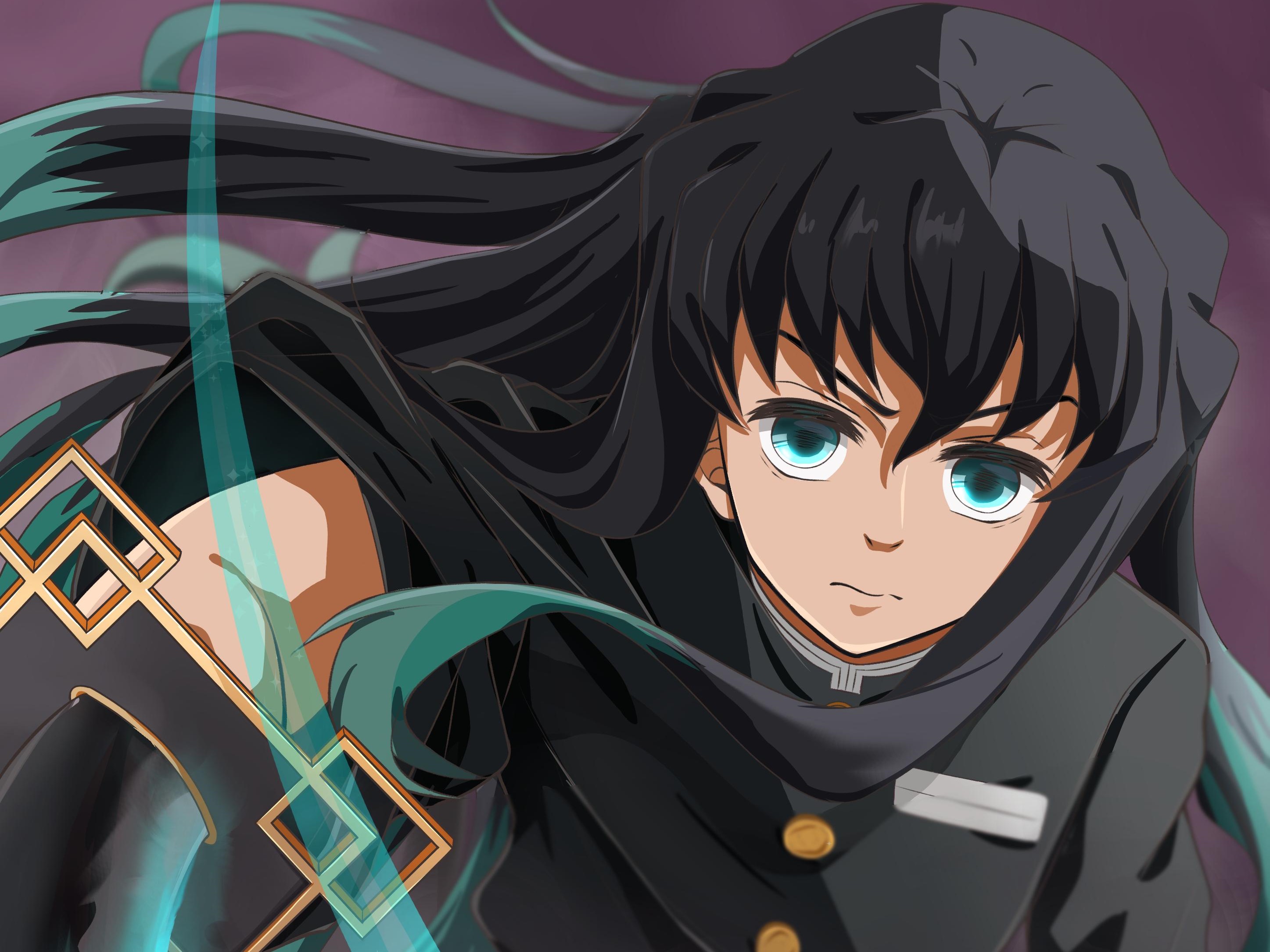 Muichiro Tokito HD Wallpaper Demon Slayer Kimetsu No Yaiba Fan Art 