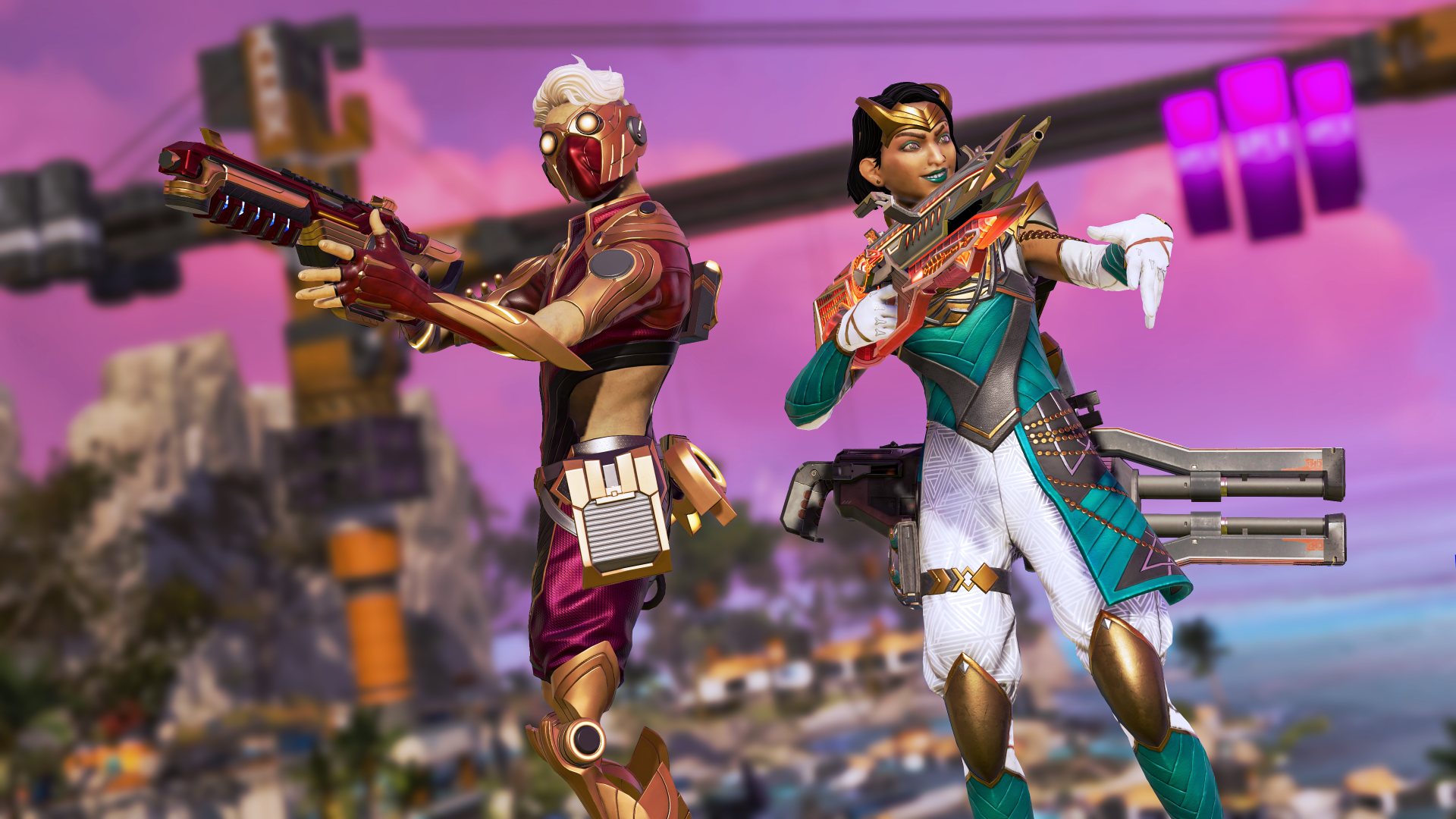 Download Octane (Apex Legends) Rampart (Apex Legends) Video Game Apex Legends 4k Ultra HD Wallpaper