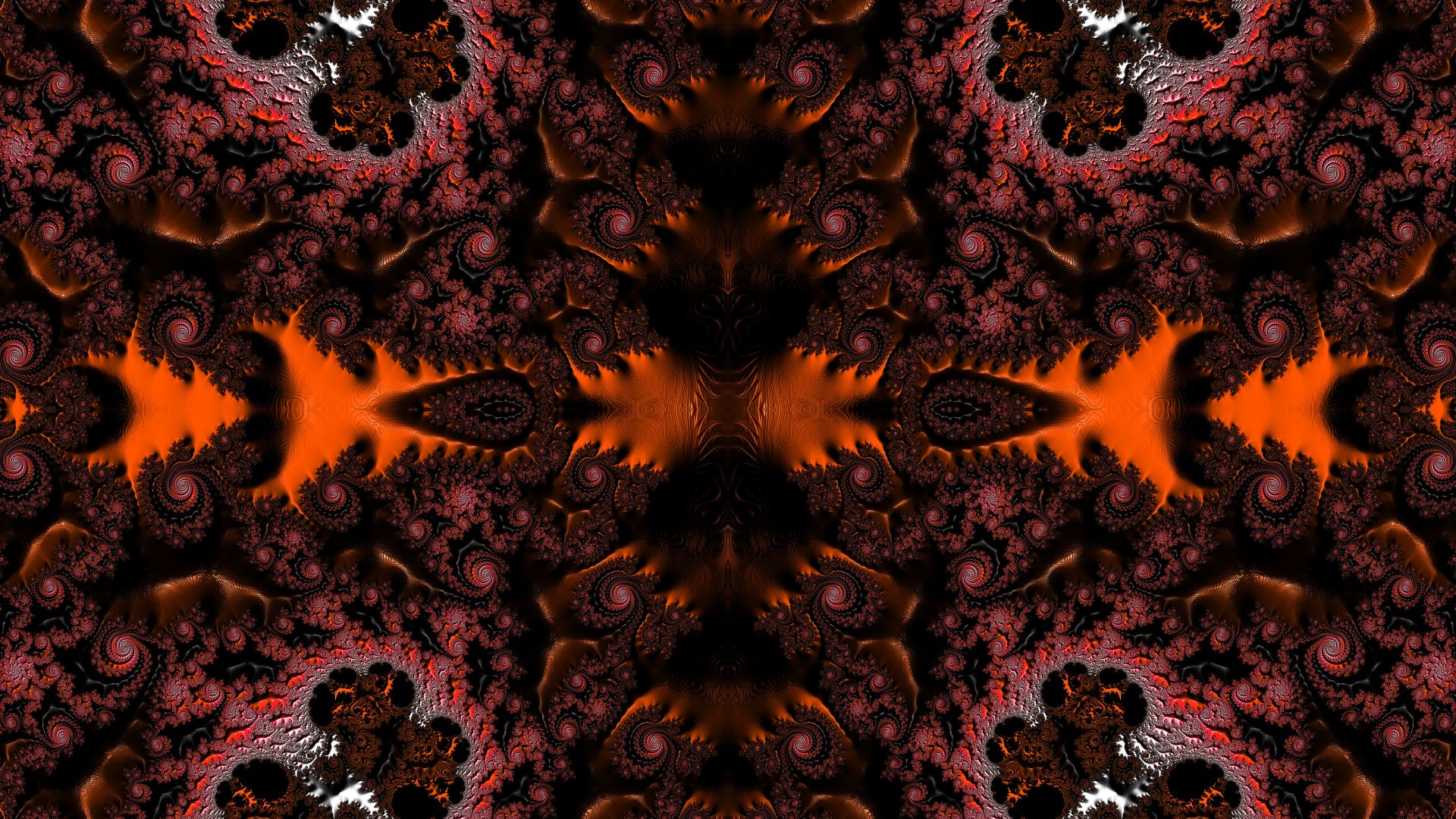 Trippy Psychedelic Fractal Wallpaper by Dr-Pen