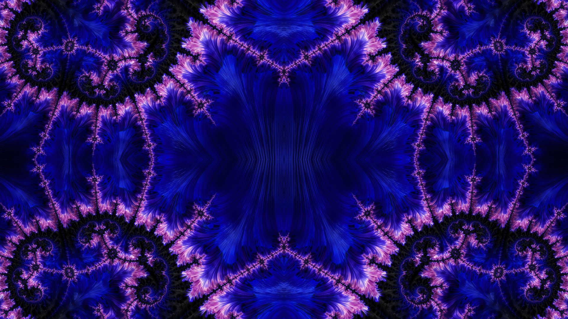 Trippy Psychedelic Fractal Wallpaper by Dr-Pen