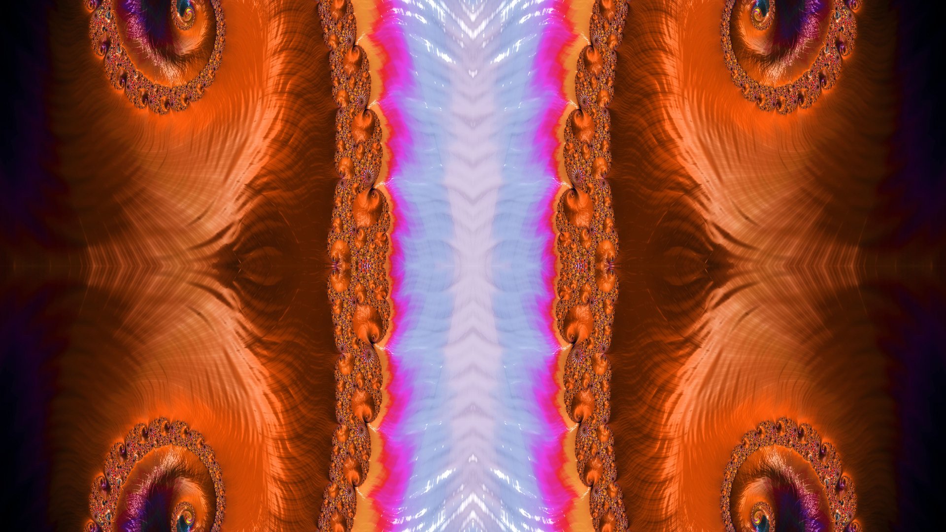 Trippy Psychedelic Fractal Wallpaper by Dr-Pen