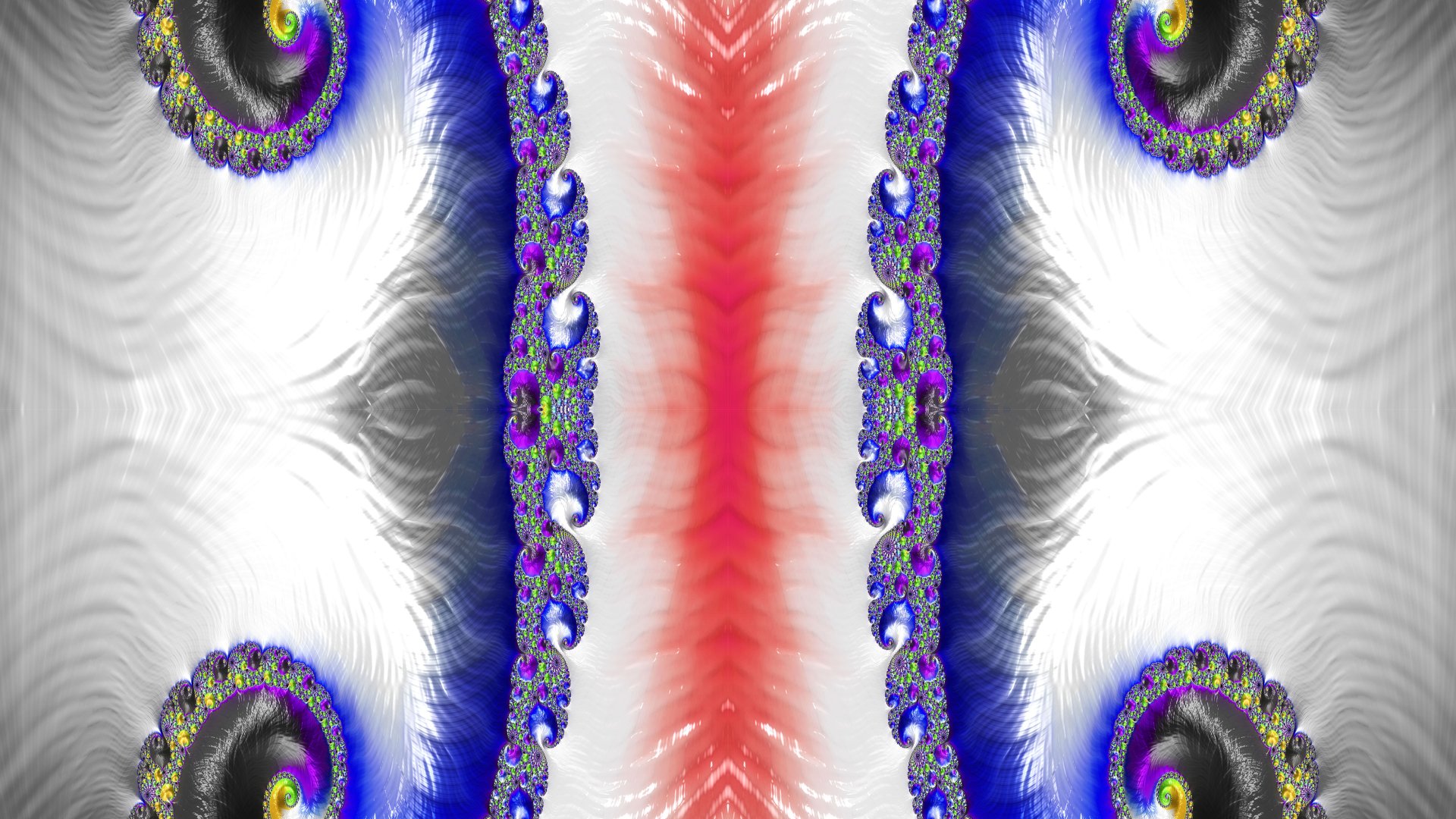 Trippy Psychedelic Fractal Wallpaper by Dr-Pen