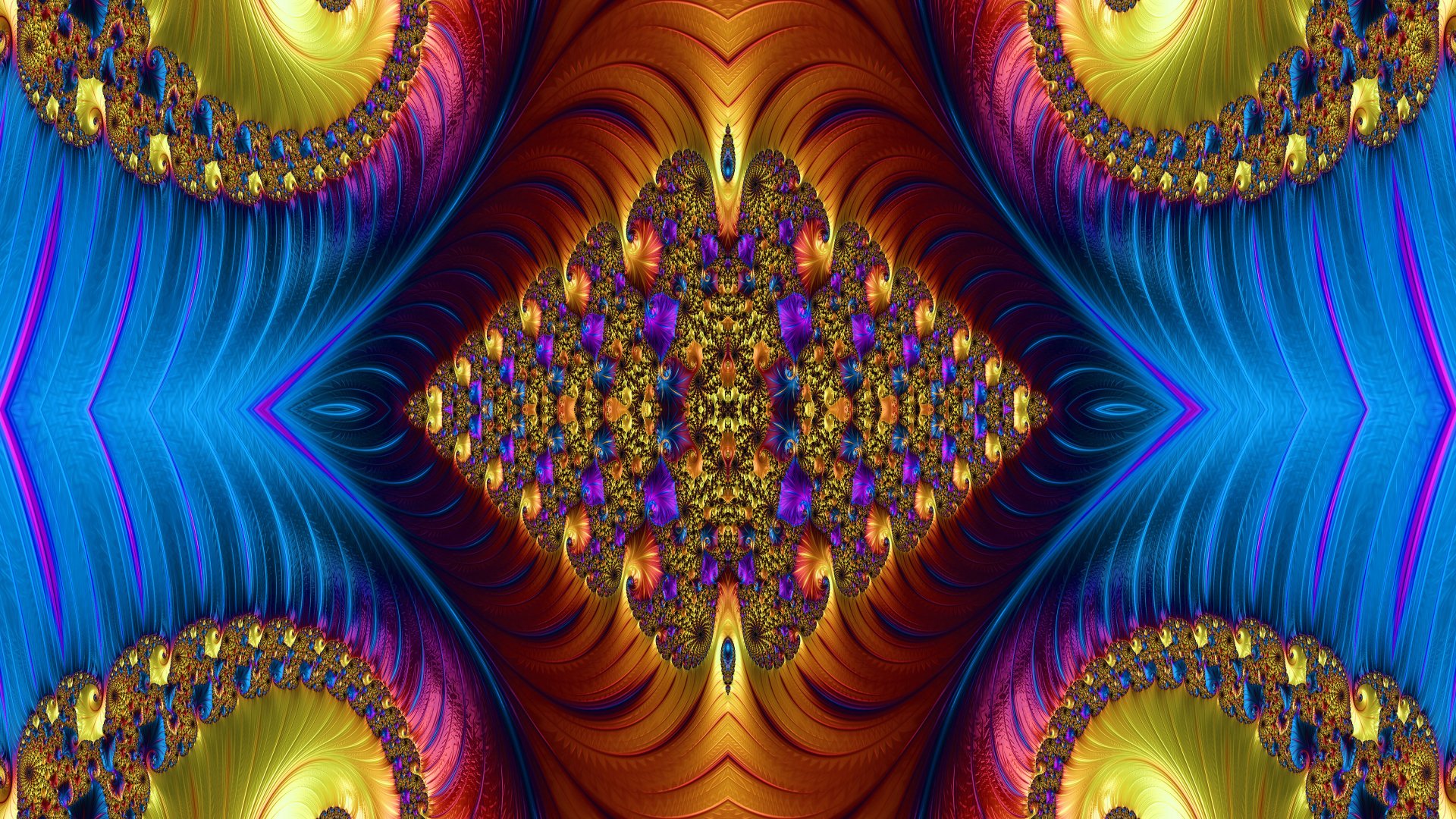 Trippy Psychedelic Fractal Wallpaper By Dr Pen 