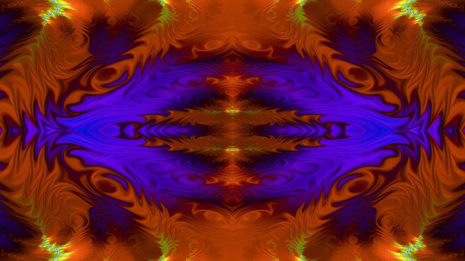 Trippy Psychedelic Fractal Wallpaper by Dr-Pen