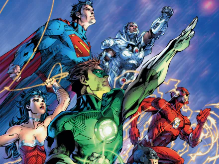 Comic Justice League HD Desktop Wallpaper | Background Image