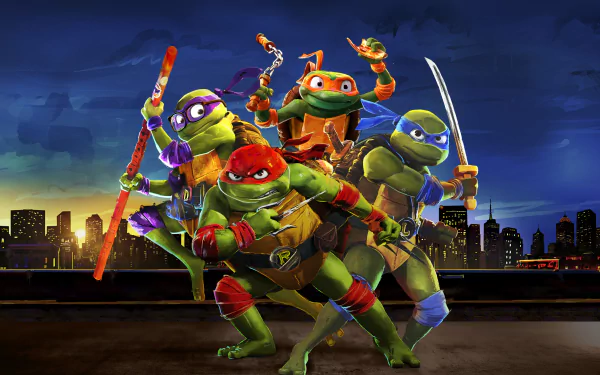 movie Teenage Mutant Ninja Turtles: Mutant Mayhem HD Desktop Wallpaper | Background Image