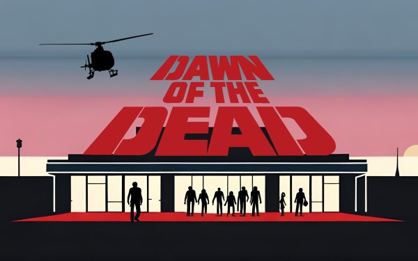 Movie Dawn of the Dead (1978) Zombie Minimalist George Romero Mall HD Wallpaper | Background Image