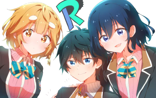 Masamune Makabe Aki Adagaki Yoshino Koiwai Anime Masamune-kun's Revenge HD Desktop Wallpaper | Background Image