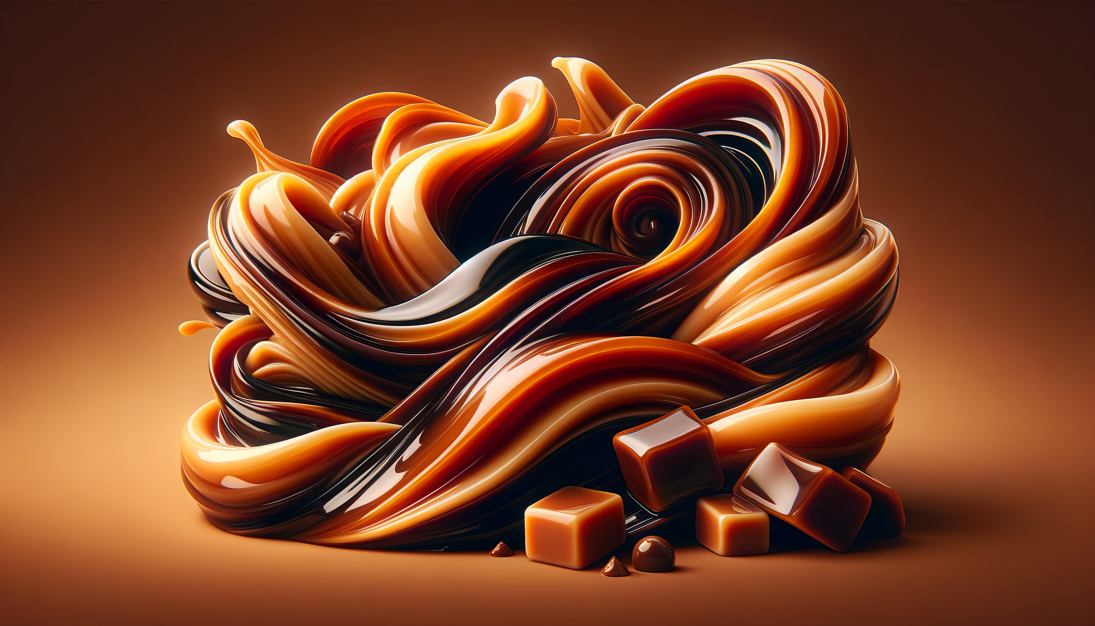 Caramel Flowing Down Banner Background Sweet Stock Vector (Royalty Free)  515957044 | Shutterstock