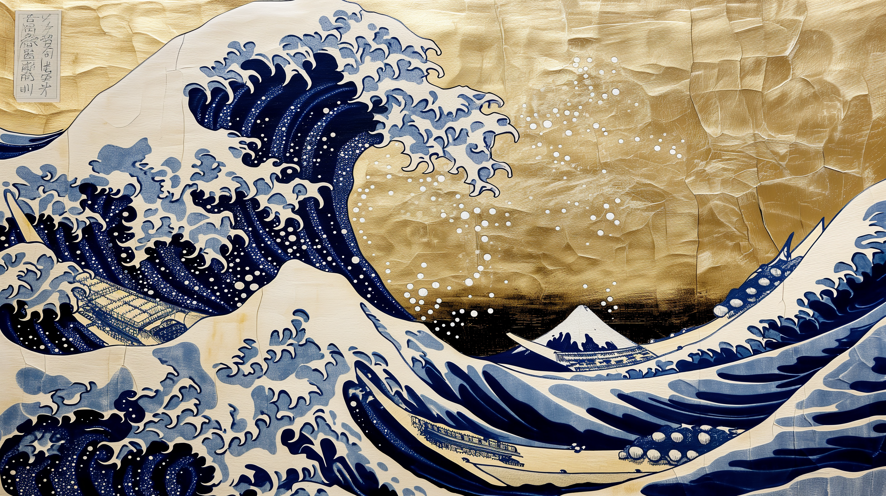 La Grande Onda Di Kanagawa Vintage Illustrazione Muro Stampa E Poster Remix  Del Quadro Originale Di Katsushika Hokusai Illustrazione di Stock -  Illustrazione di oceano, annata: 223080526