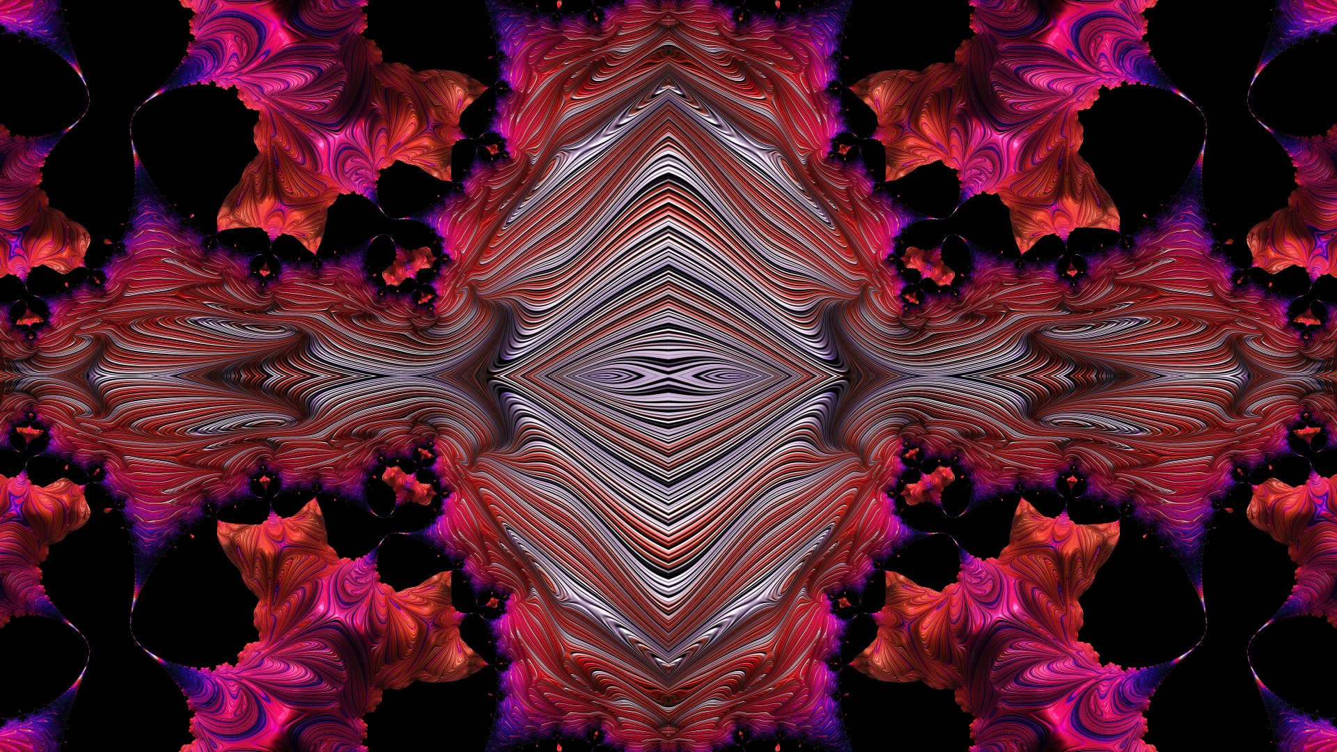 Trippy Psychedelic Fractal 4k Desktop Wallpaper by Dr-Pen