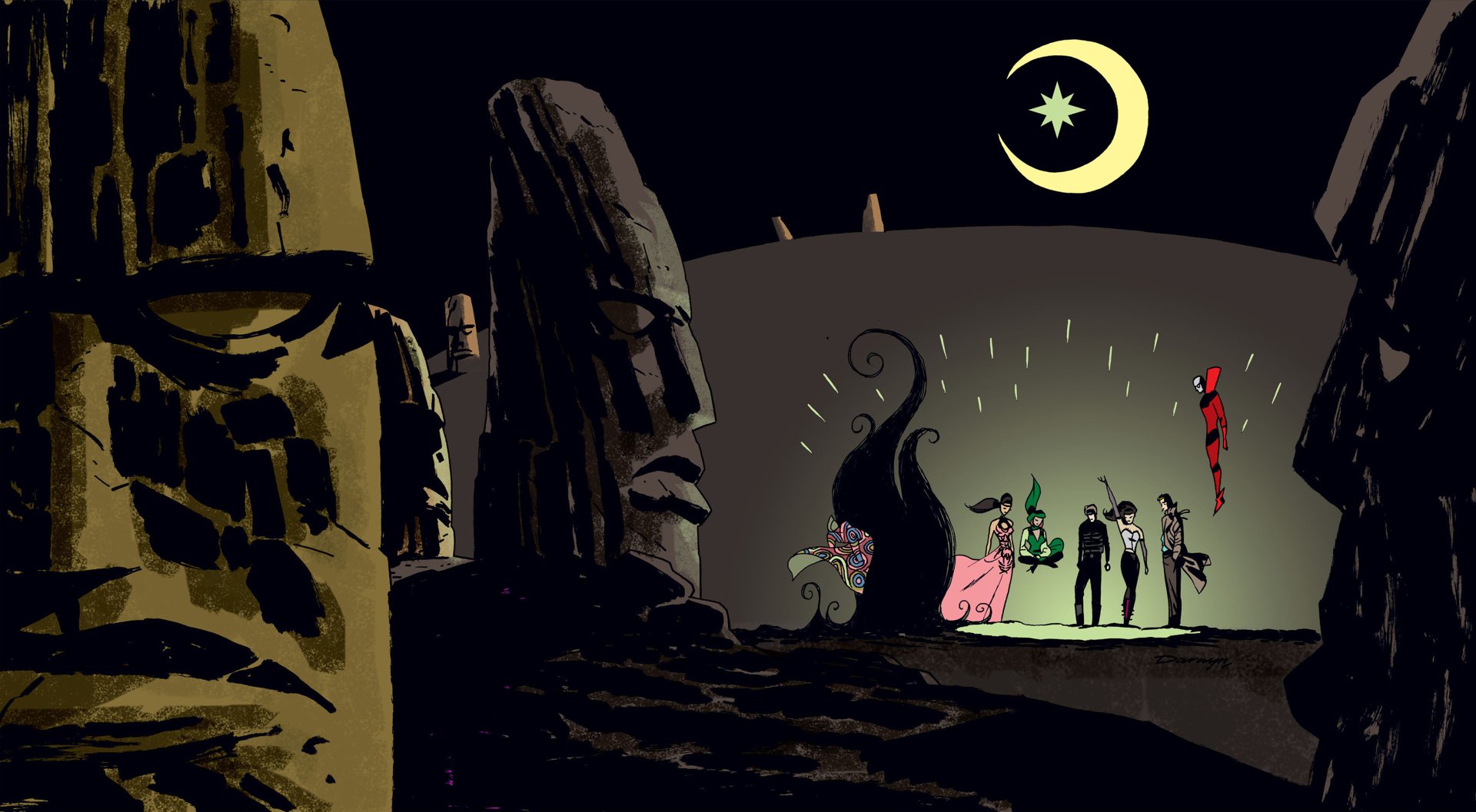 Download Comic Justice League Dark 4k Ultra HD Wallpaper by Darwyn Cooke