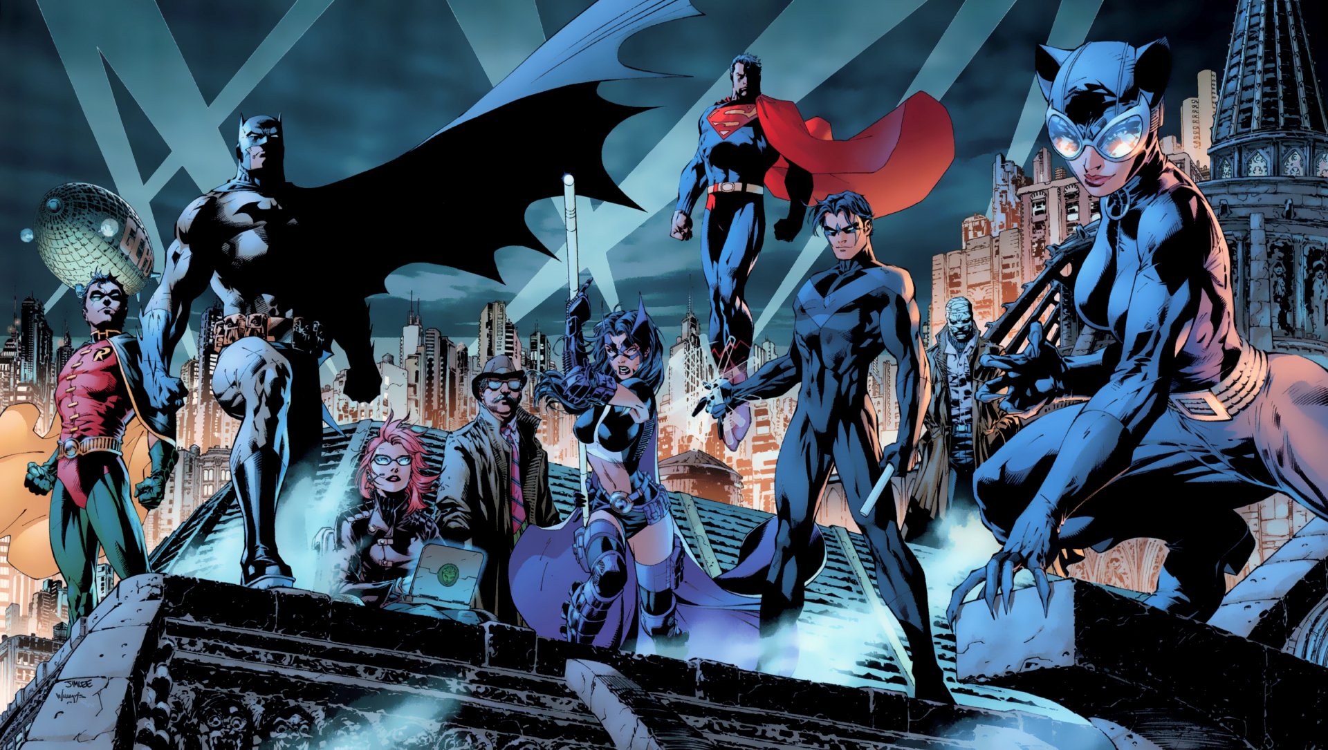 Download Comic Batman HD Wallpaper by Jim Lee
