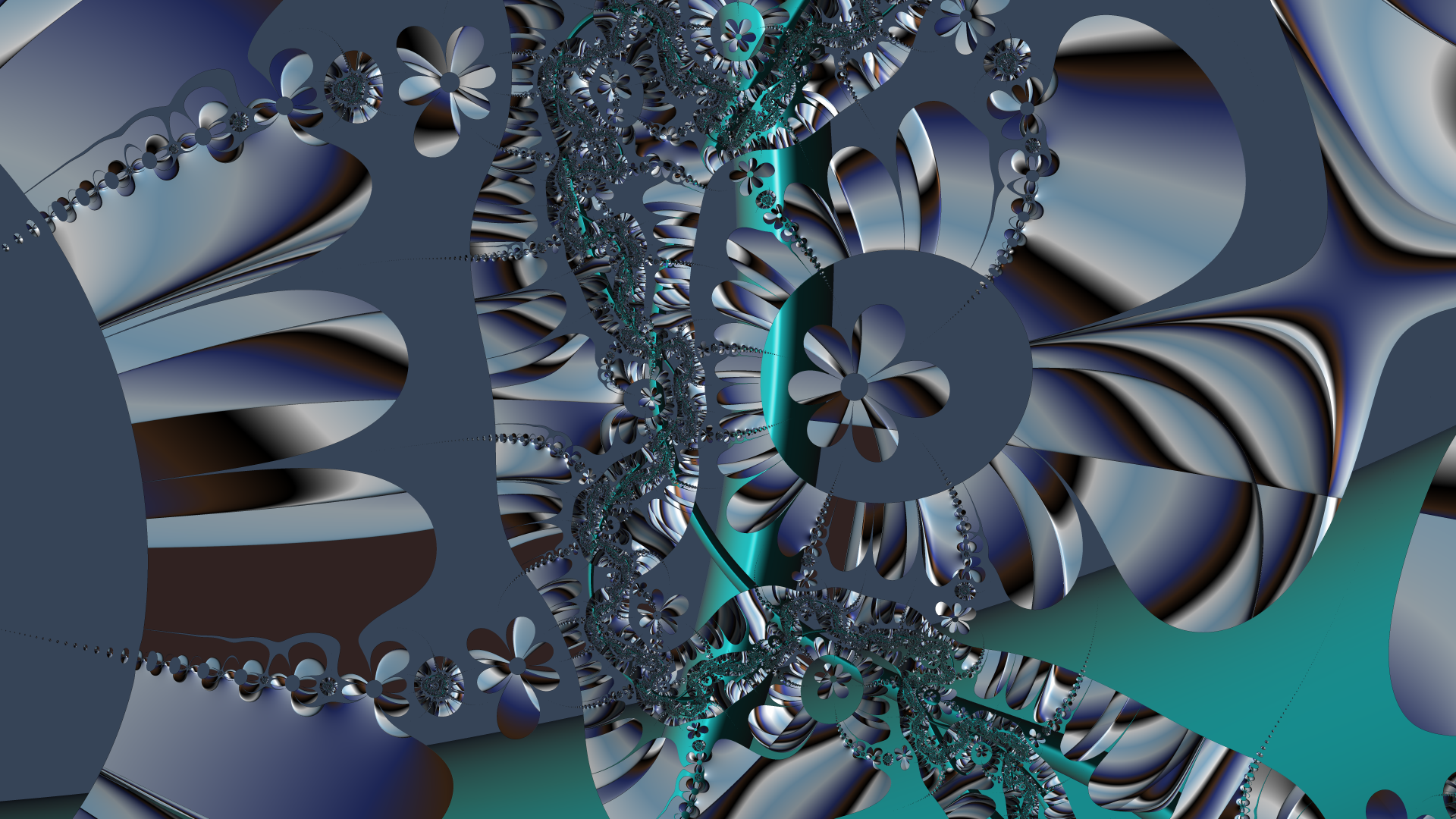 Trippy Psychedelic Fractal Wallpaper by Dr-Pen