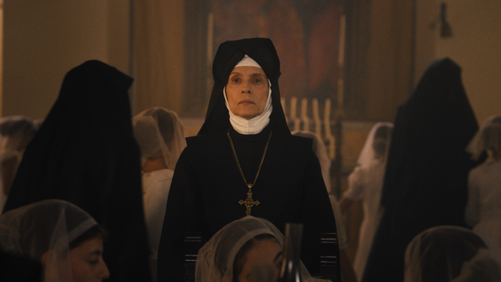 The First Omen Movie HD Wallpaper - Mysterious Nun Scene