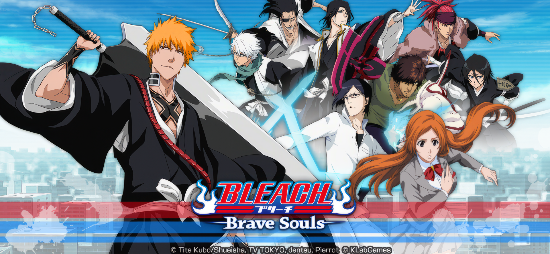 HD wallpaper of Bleach: Brave Souls video game characters for desktop background.