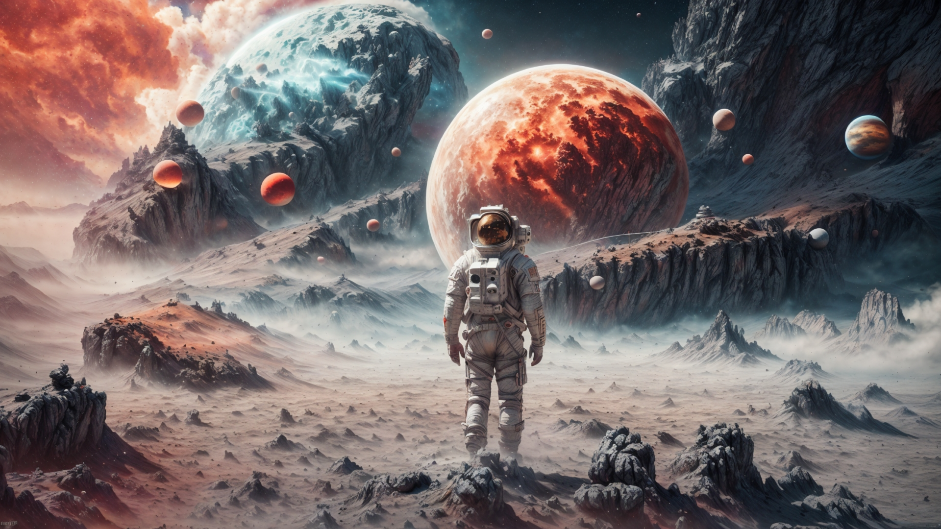 Astronaut On an Alien Planet by AnimeHead