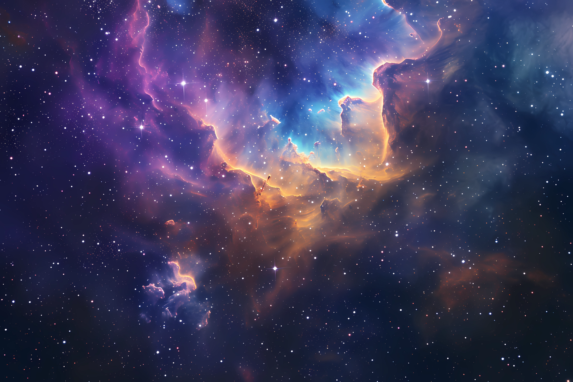 4K Ultra HD desktop wallpaper of a vibrant nebula in deep space, showcasing rich colors and intricate cosmic details within the universe for astronomy enthusiasts.