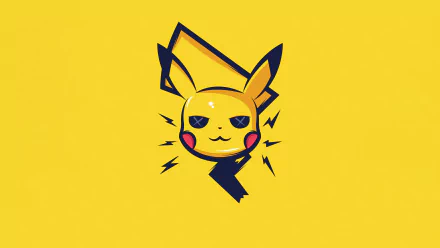 Pikachu minimalist Anime Pokemon minimalist anime HD Desktop Wallpaper | Background Image