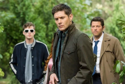 Dean Winchester Castiel (Supernatural) Misha Collins Jensen Ackles TV Show Supernatural (TV Show) HD Desktop Wallpaper | Background Image