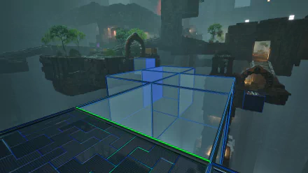 HD wallpaper of The Talos Principle 2 featuring a puzzle environment with futuristic elements and ancient ruins.