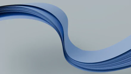 Abstract blue wave design created with Blender 3D, rendered as an HD PC desktop wallpaper and background.