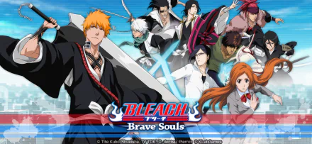 HD wallpaper of Bleach: Brave Souls video game characters for desktop background.