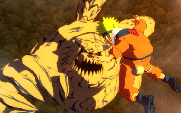HD wallpaper featuring an action-packed moment from NARUTO X BORUTO Ultimate Ninja STORM CONNECTIONS video game.