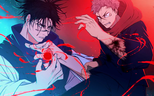 Jujutsu Kaisen HD Wallpaper: Yuji Itadori & Yuta Okkotsu by たす