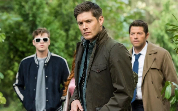 Dean Winchester Castiel (Supernatural) Misha Collins Jensen Ackles TV Show Supernatural (TV Show) HD Desktop Wallpaper | Background Image