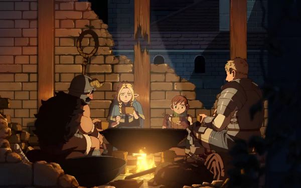 Anime Delicious in Dungeon HD Desktop Wallpaper | Background Image