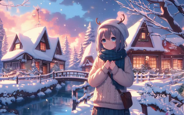  Anime winter wallpaper